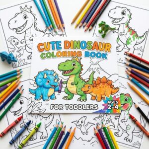 Dinosaur Coloring Book for Kids – 50 Roaring Pages