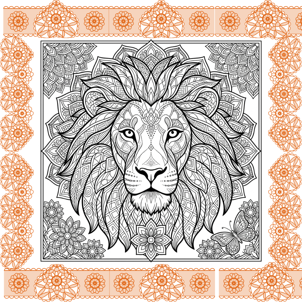Animal Mandala Coloring Book