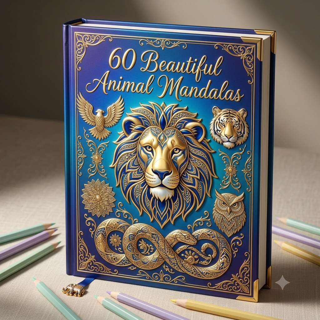 Animal Mandala Coloring Book
