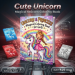 Unicorn Coloring Book & Princess Magical