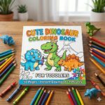 Dinosaur Coloring Book for Kids – 50 Roaring Pages