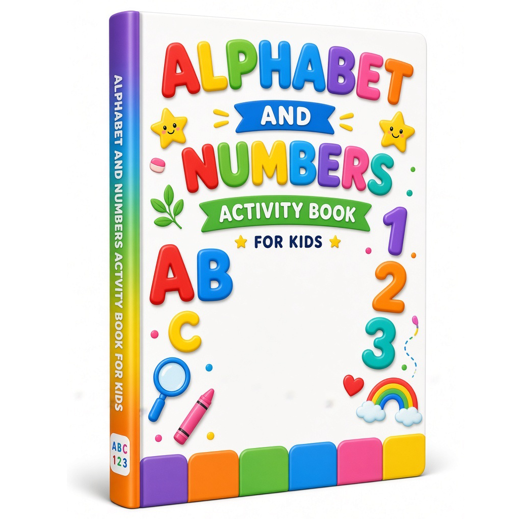 Alphabet and Numbers Activity Books