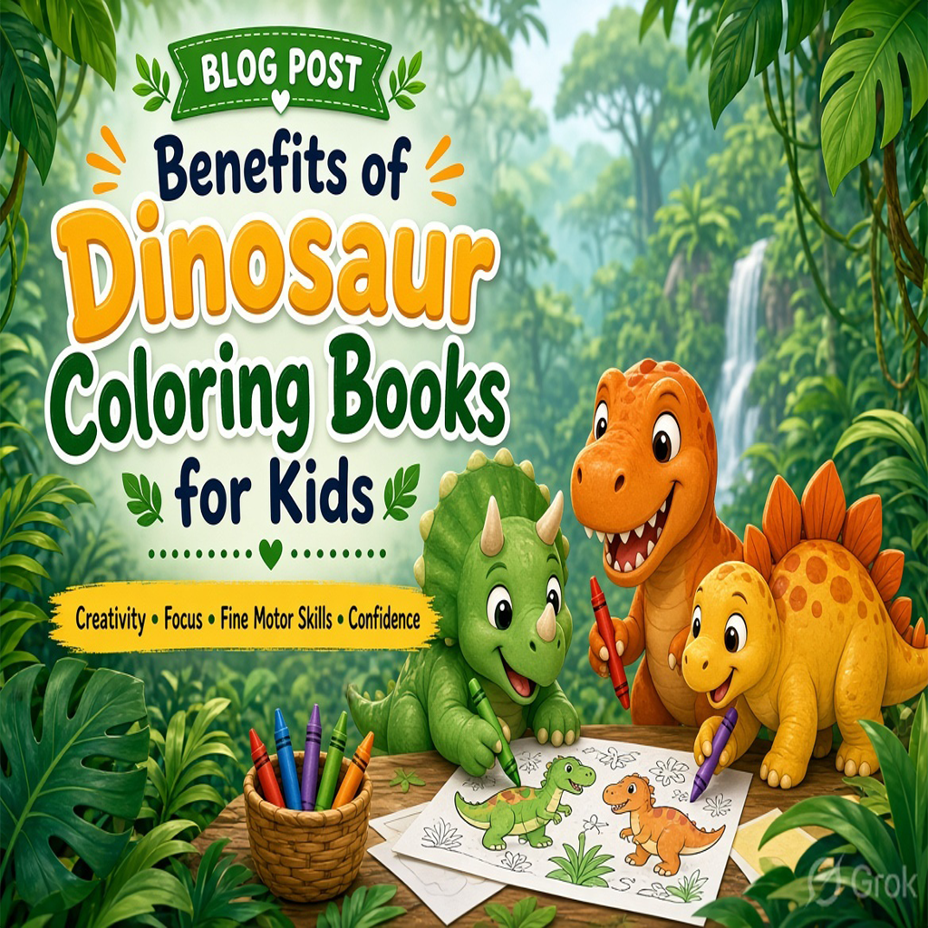 Benefits of Dinosaur Coloring Books for Kids