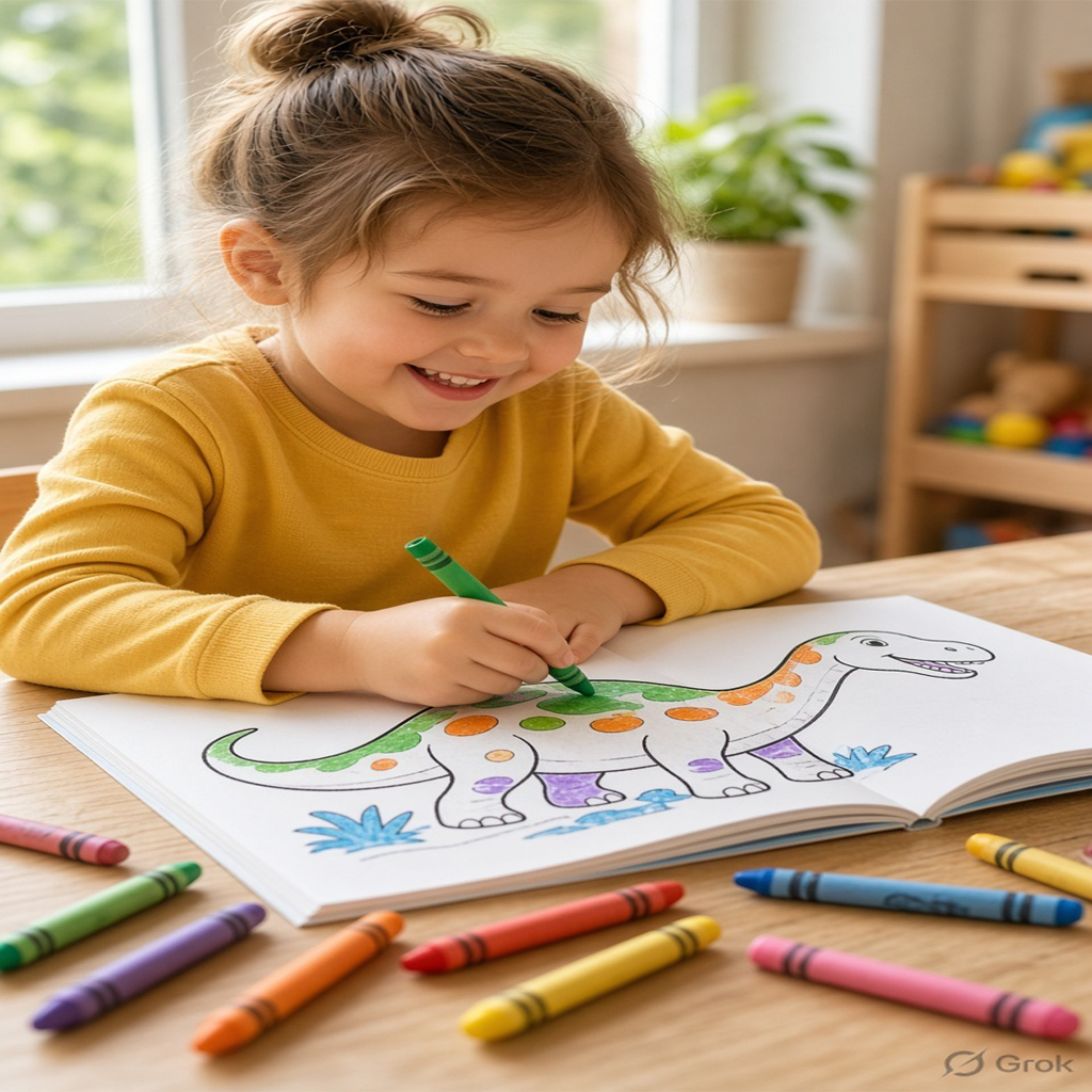 Benefits of Dinosaur Coloring Books for Kids