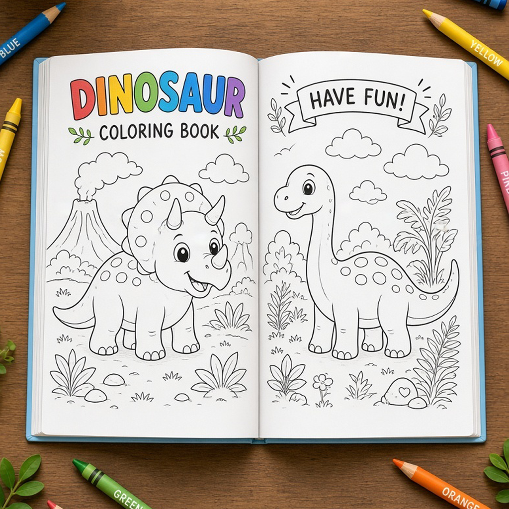 Benefits of Dinosaur Coloring Books for Kids