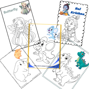 🎁 5 Free Kids Coloring Pages (Digital Download PDF)