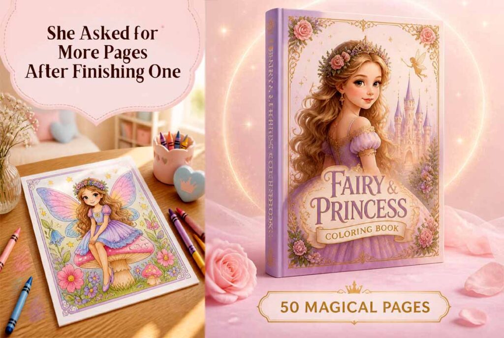 Fairy and Princess Coloring Books