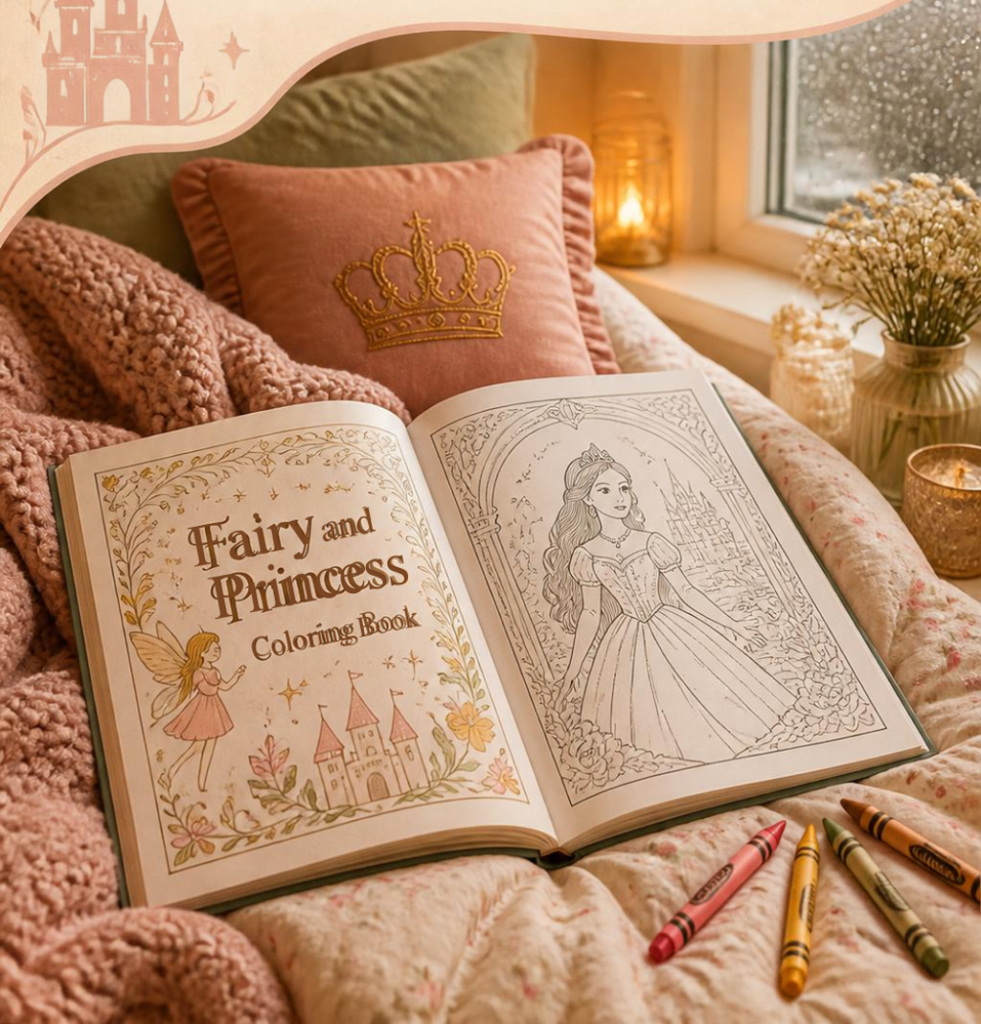 Fairy and Princess Coloring Books
