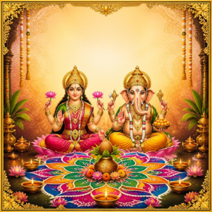 Lakshmi Ganesh Rangoli Designs
